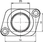 Parts Unlimited Carburettor Mounting Flange For Polaris 340 2008 - Black