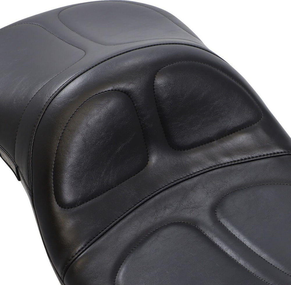 LE Pera Maverick Daddy Long Legs Seat For Harley Davidson FLHT 1340 1997-1998 Stitched - Black