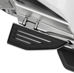 Show Chrome Commander Passenger Board Inserts For Honda GL 1800 2018-2023 - Black/Chrome