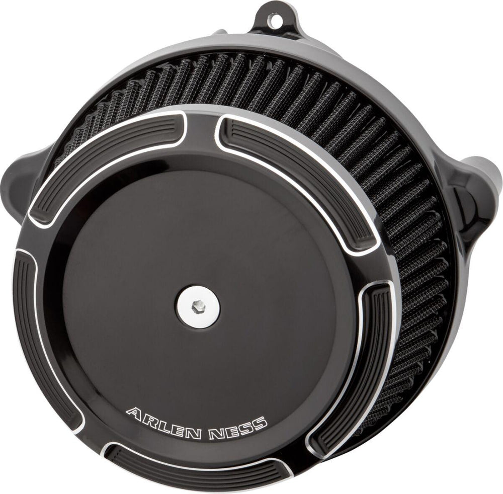 Arlen Ness Big Sucker Stage 1 Air Cleaner Kit with Cover For Harley Davidson FLHX 1923 2024-2026 - Black/Silver
