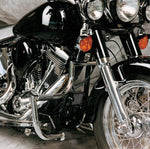 Lindby Linbar Highway Bar For Harley Davidson FLSTS 1450 2000-2003 - Chrome
