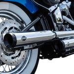 S&S Cycle Grand National Race  Silencers For Harley Davidson FLDE 1750 2018-2020 - Chrome