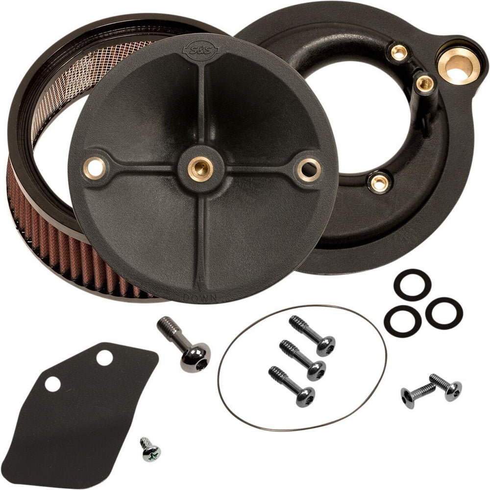 S&S Cycle Super Stock Stealth Air Cleaner Kit For Harley Davidson FLDE 1750 2018-2020 - Black