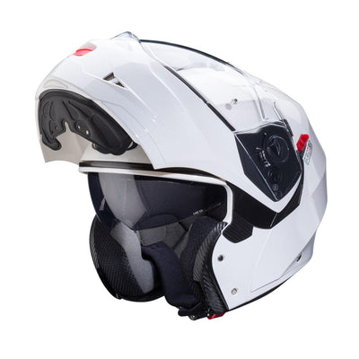 Caberg Duke X White Metal Flip Up Motorcycle Helmet