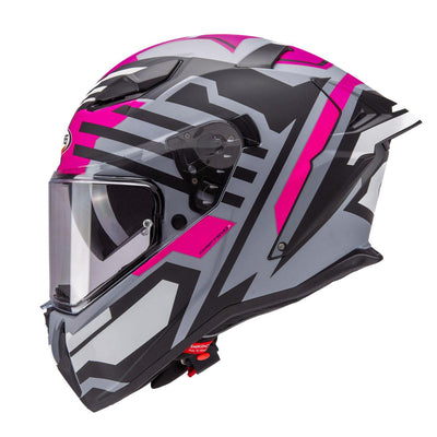 Caberg Drift Evo II Horizon Matt Grey Black Fuchsia Full Face Motorcycle Helmet
