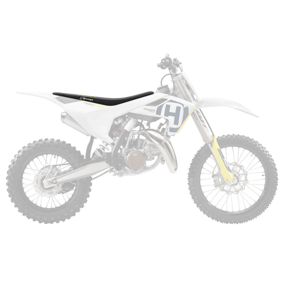 Blackbird Double Grip 3 Seat Cover For Husqvarna TC85 2025 - Black/Yellow