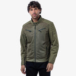 Spada Cafe Air Motorcycle Jacket - Olive Green