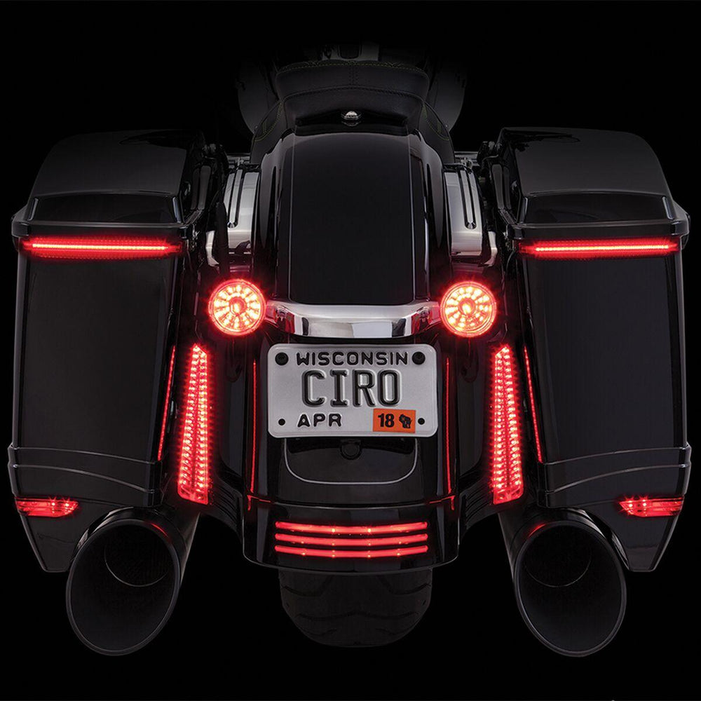 Ciro Bag Blades Accent Lights For Harley Davidson FLHRSE6 1800 ABS 2014 Smoke