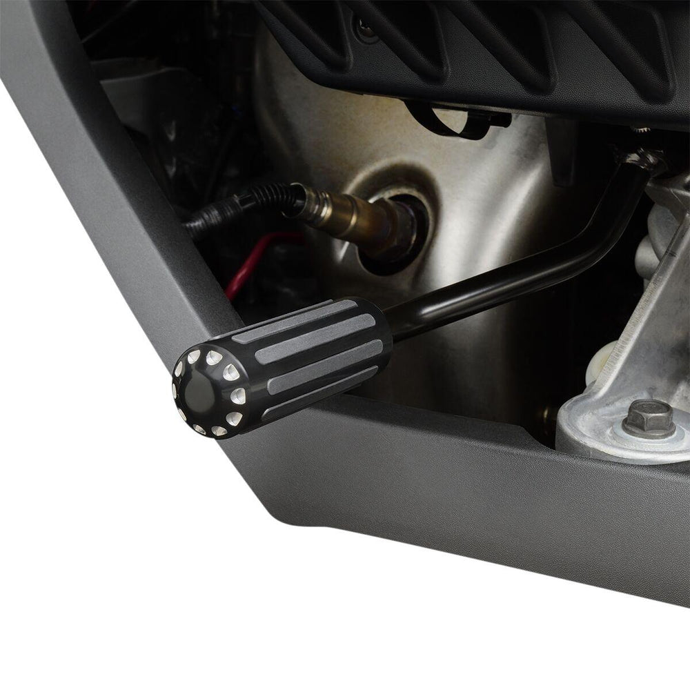 Show Chrome Gear Pedal Cover For Can Am Ryker 600 ACE 2019-2024 - Black/Chrome