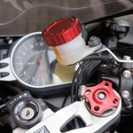 Pro Bolt Aluminium Front Brake Reservoir Cap For Triumph Bonneville 865 SE 2009-2012 - Red