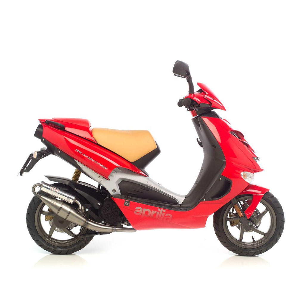 LeoVince Hand Made TT Stainless Steel Full Exhaust System For Piaggio NRG DD 50 LC 2005-2006 - Silver