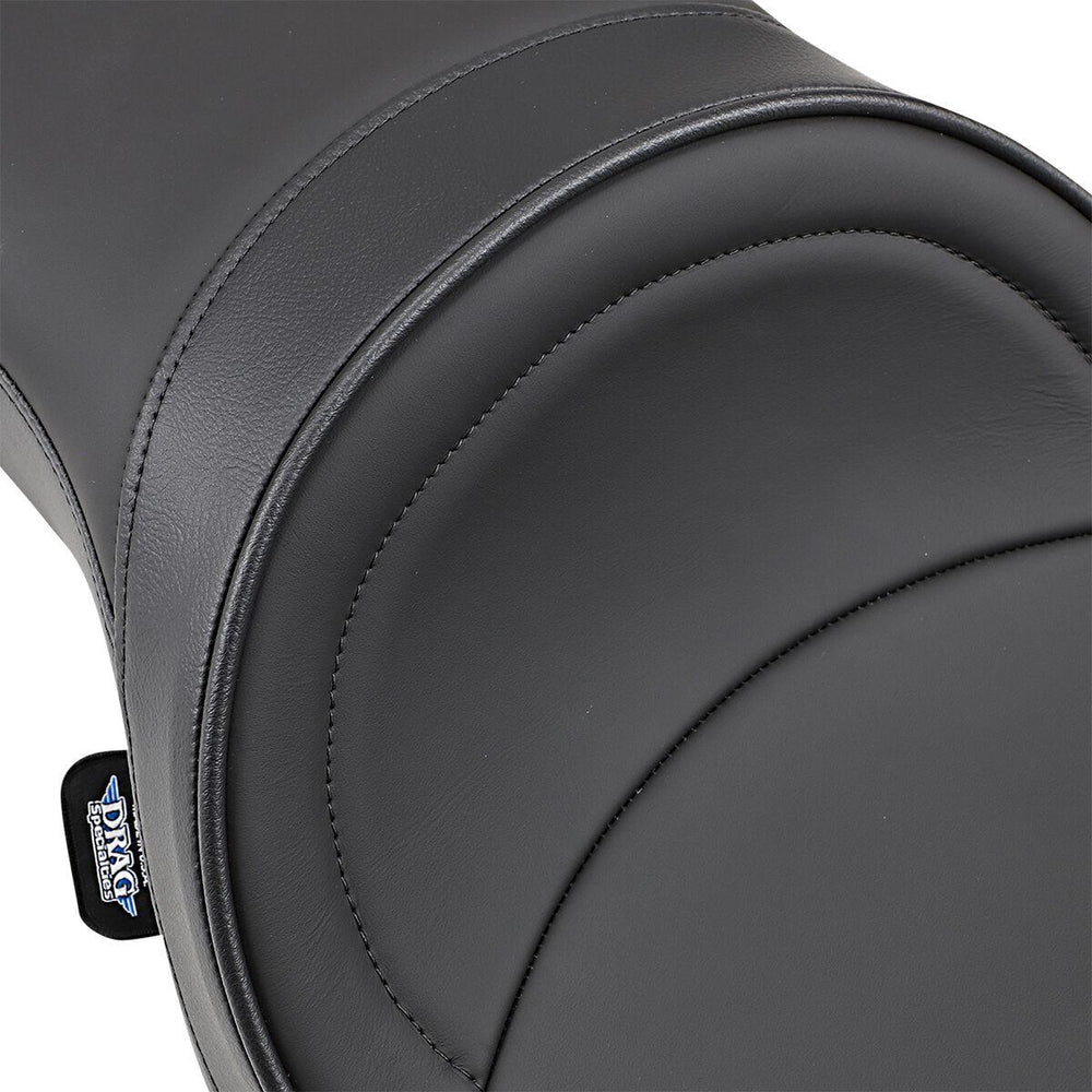 Drag Specialties Low-Profile Mild Stitched Touring Seat For Harley Davidson XL 1200 C 2004-2020 - Black