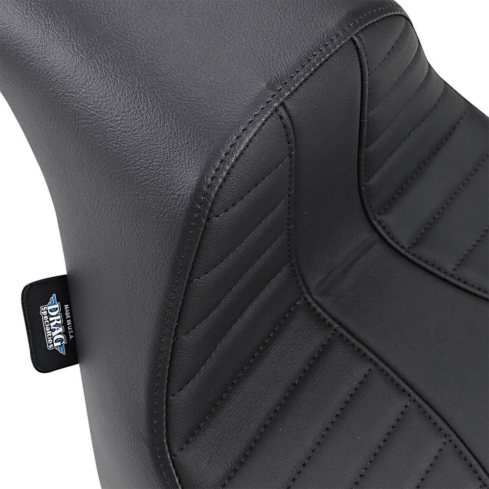 Drag Specialties EZ-On Scorpion Stitched Solo Seat For Harley Davidson FXFB 1750 2018-2019 - Black