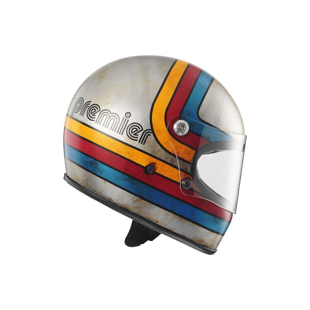 Premier Trophy Platinum Edition Helmet - Blue/Grey/Red/Yellow