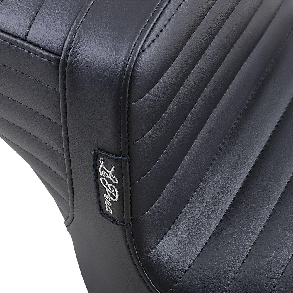LE Pera Tailwhip Seat For Harley Davidson XL1200C 2010-2020 Pleated - Black