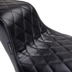 LE Pera Cherokee Seat For Harley Davidson FLSL 1750 ABS 2018-2021 Black Piping/Diamond Stitch - Black
