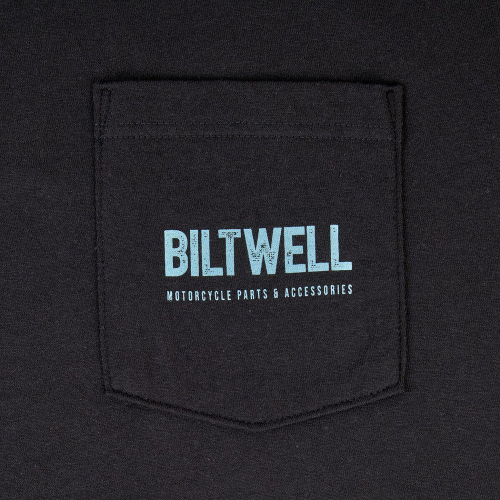 Biltwell Mens Adult Old Junk Pocket T-Shirt - Black