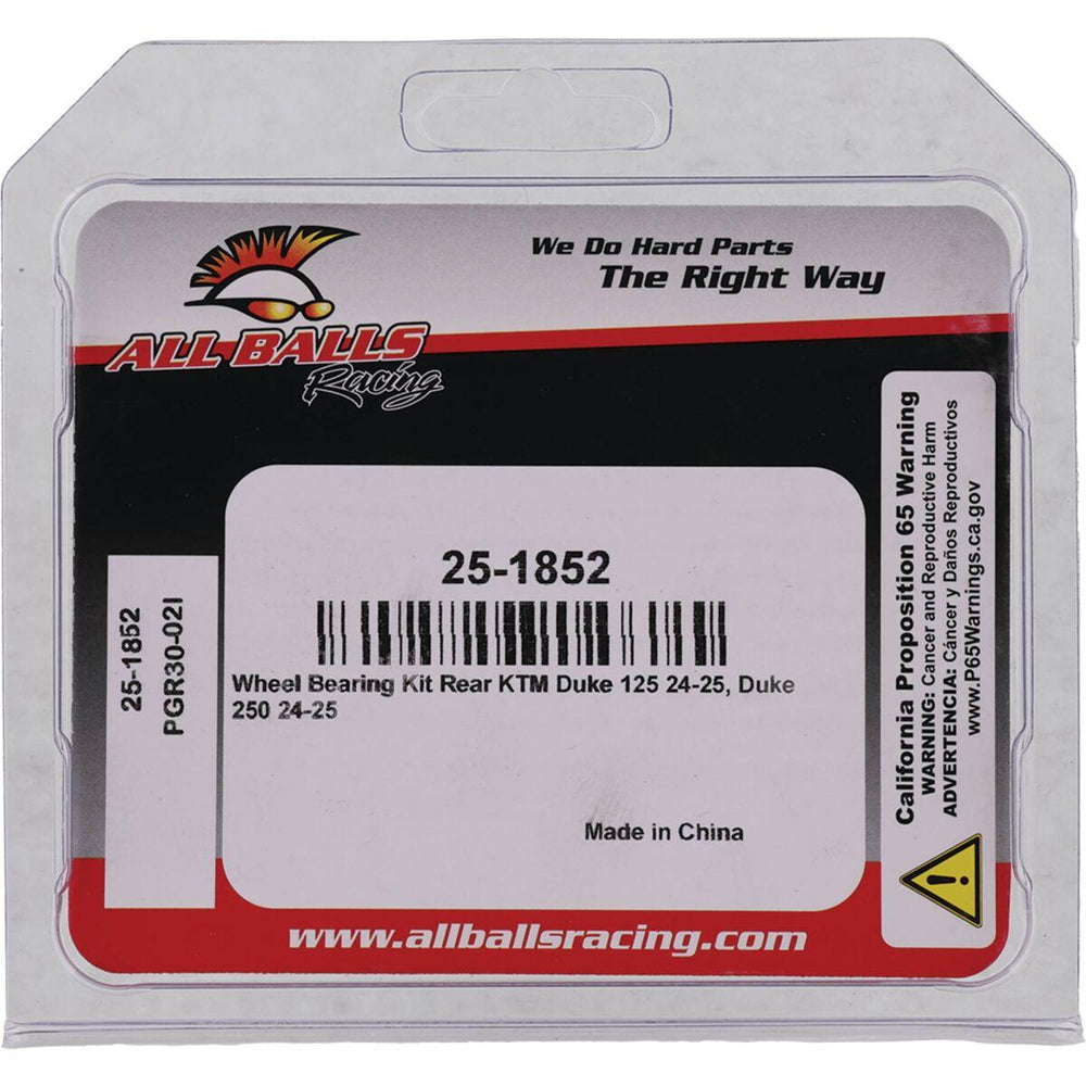 All Balls Wheel Bearing Kit For KTM Duke 125 ABS 2024-2026