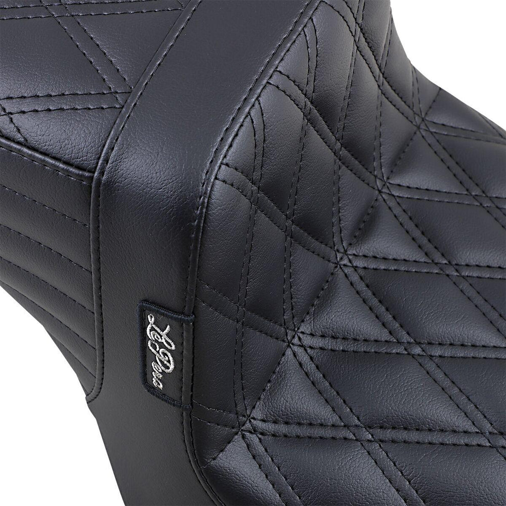 LE Pera Tailwhip Seat For Harley Davidson XL1200C 2010-2020 Double Diamond - Black