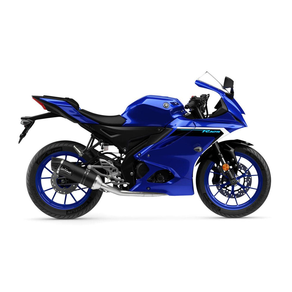 LeoVince LV One Evo Black Edition Full Exhaust System For Yamaha MT-125 ABS 2021-2026 - Ceramic Black