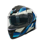 Spada Blade Sabre Full Face Motorcycle Helmet - Blue/Black/Grey