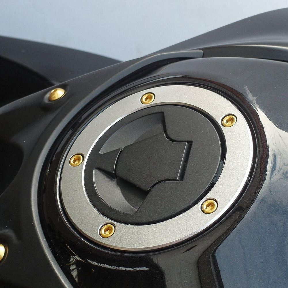 Pro Bolt Aluminium Fuel Cap Kit For Kawasaki ER-6F 650 2012-2016 - Gold