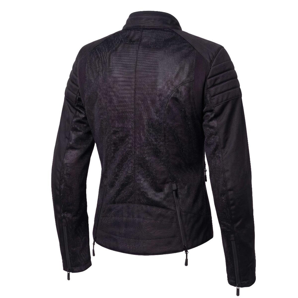 Spada Cafe Air Ladies Ventilated Motorcycle Jacket - Stealth Black