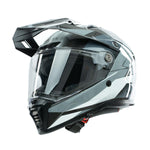 Spada Trailhawk Raptor Adventure Motorcycle Helmet - Black/Grey