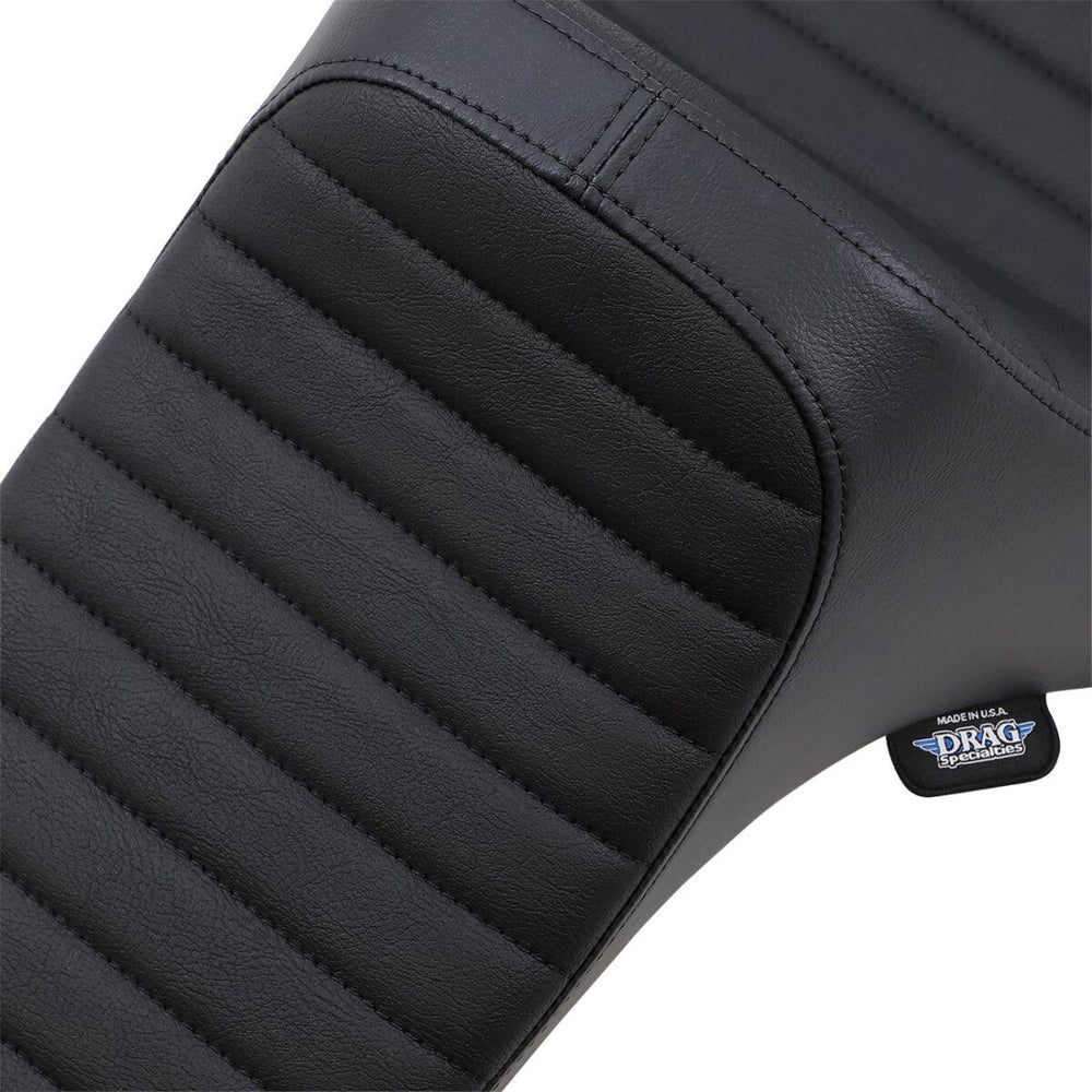 Drag Specialties Predator III Seat For Harley Davidson XL 1200 C 2004-2020 Classic Stitch - Black