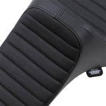 Drag Specialties Predator III Seat For Harley Davidson XL 1200 C 2004-2020 Classic Stitch - Black