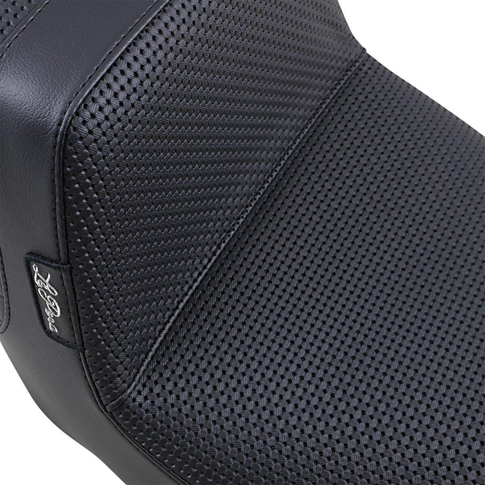 LE Pera Tailwhip Seat For Harley Davidson FLH 1868 ABS 2021 Basketweave - Black