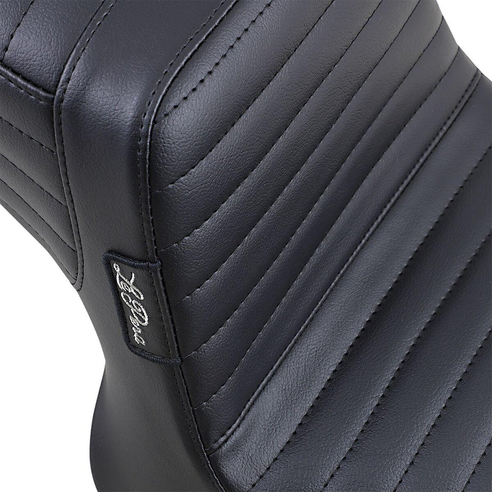 LE Pera Tailwhip Seat For Harley Davidson FXLR 1340 1987-1994 Pleated - Black