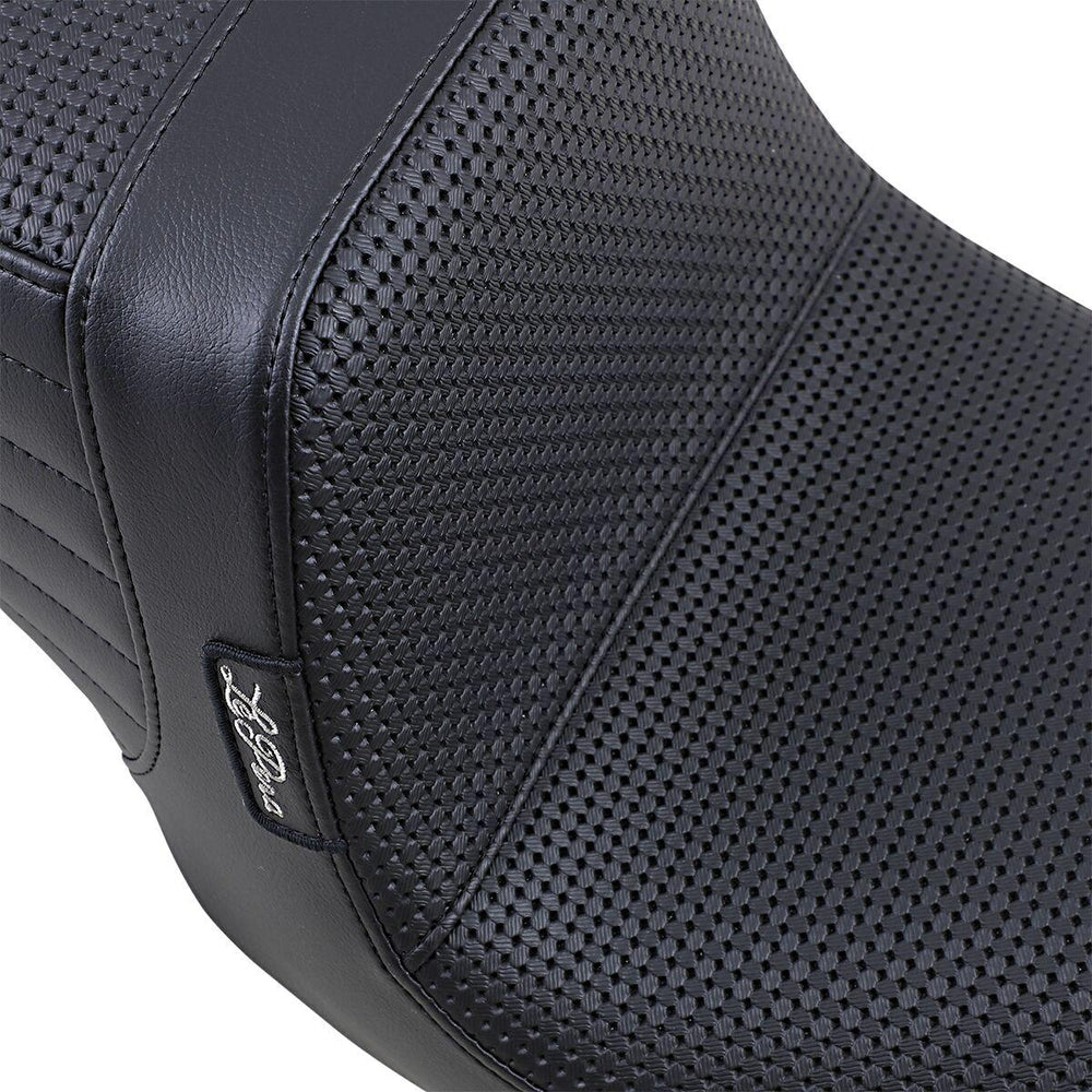 LE Pera Tailwhip Seat For Harley Davidson FXD 1340 1996-1998 Basketweave - Black
