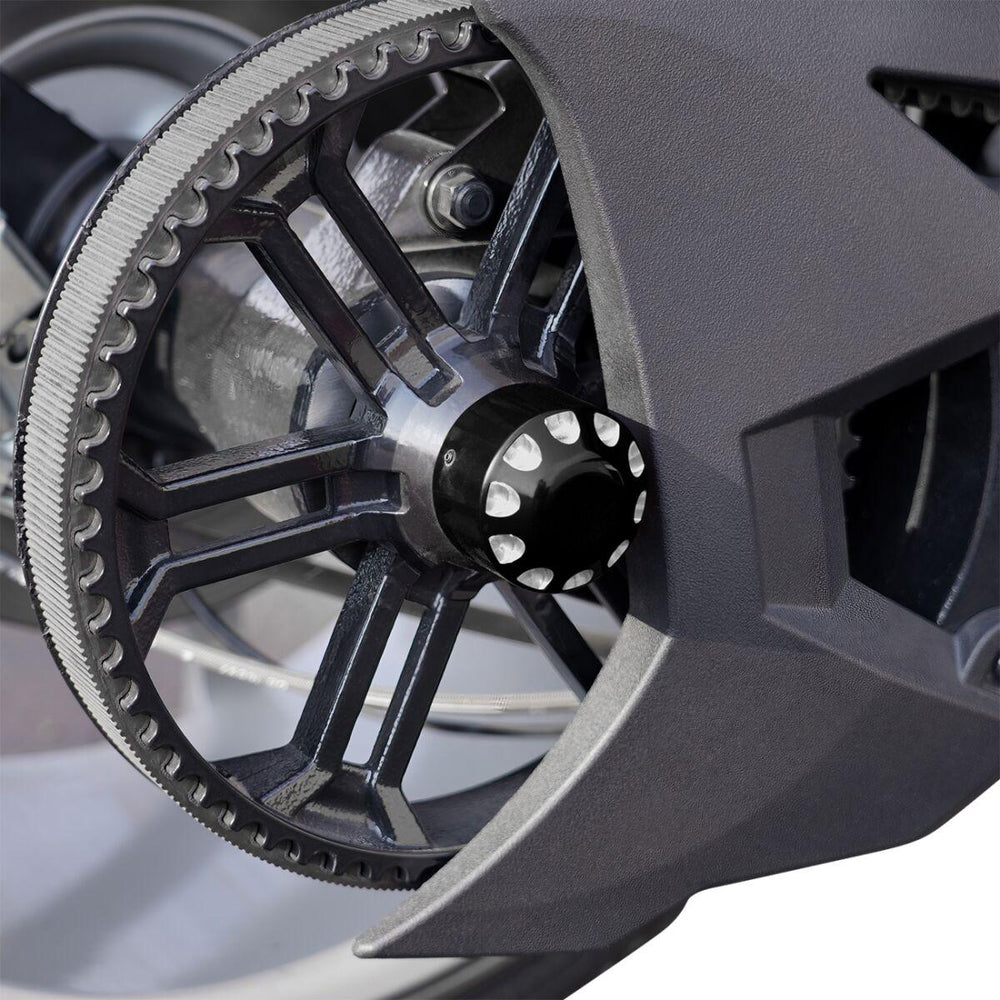 Show Chrome Axle Nut Cover For Polaris Slingshot 2000 ABS 2020-2023 - Black
