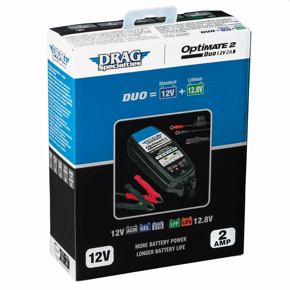 Drag Specialties Drag  Specialties Optimate 2 Duo EU Battery Charger