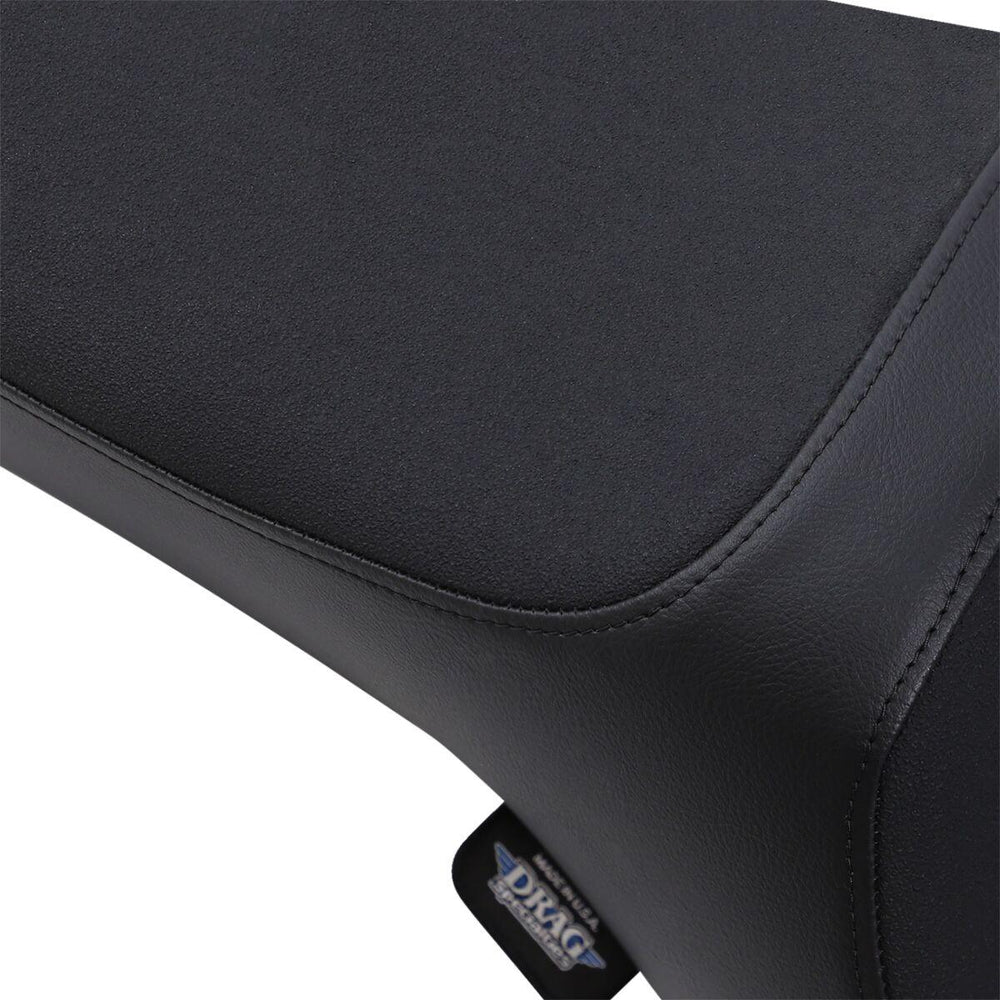 Drag Specialties Predator III Slip Stop Seat For Harley Davidson FLD 1690 2012-2013 Smooth - Black