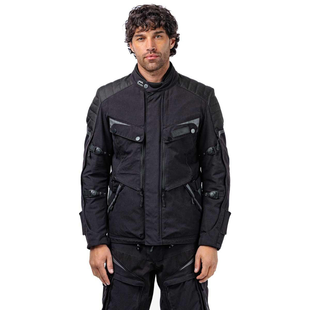 Spada Vanguard Waterproof Motorcycle Jacket - Stealth Black