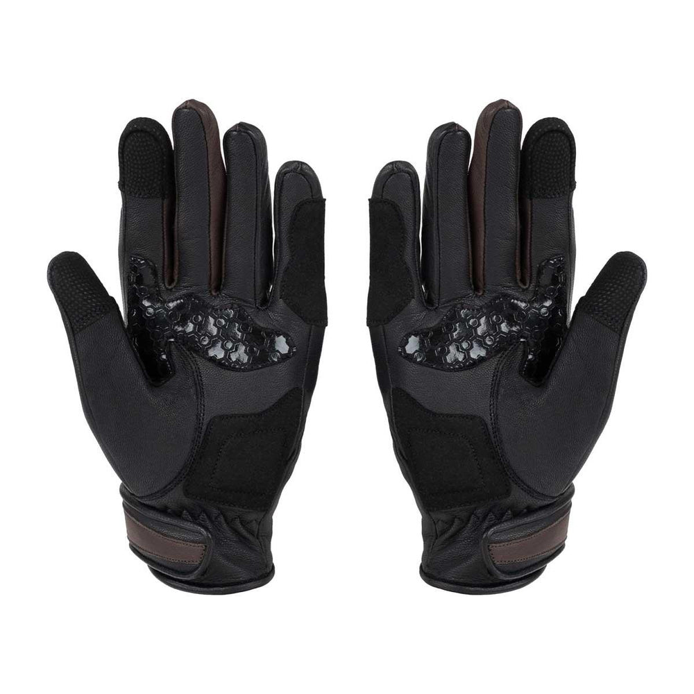 Spada Bennett CE Ladies Leather Motorcycle Gloves - Chocolate Brown