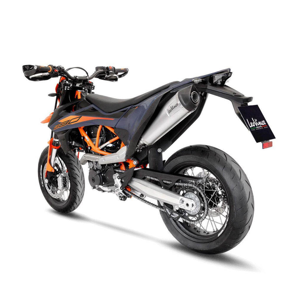 LeoVince LV One Evo Stainless Steel Silencer For KTM Enduro 690 R ABS 2021-2024 Left