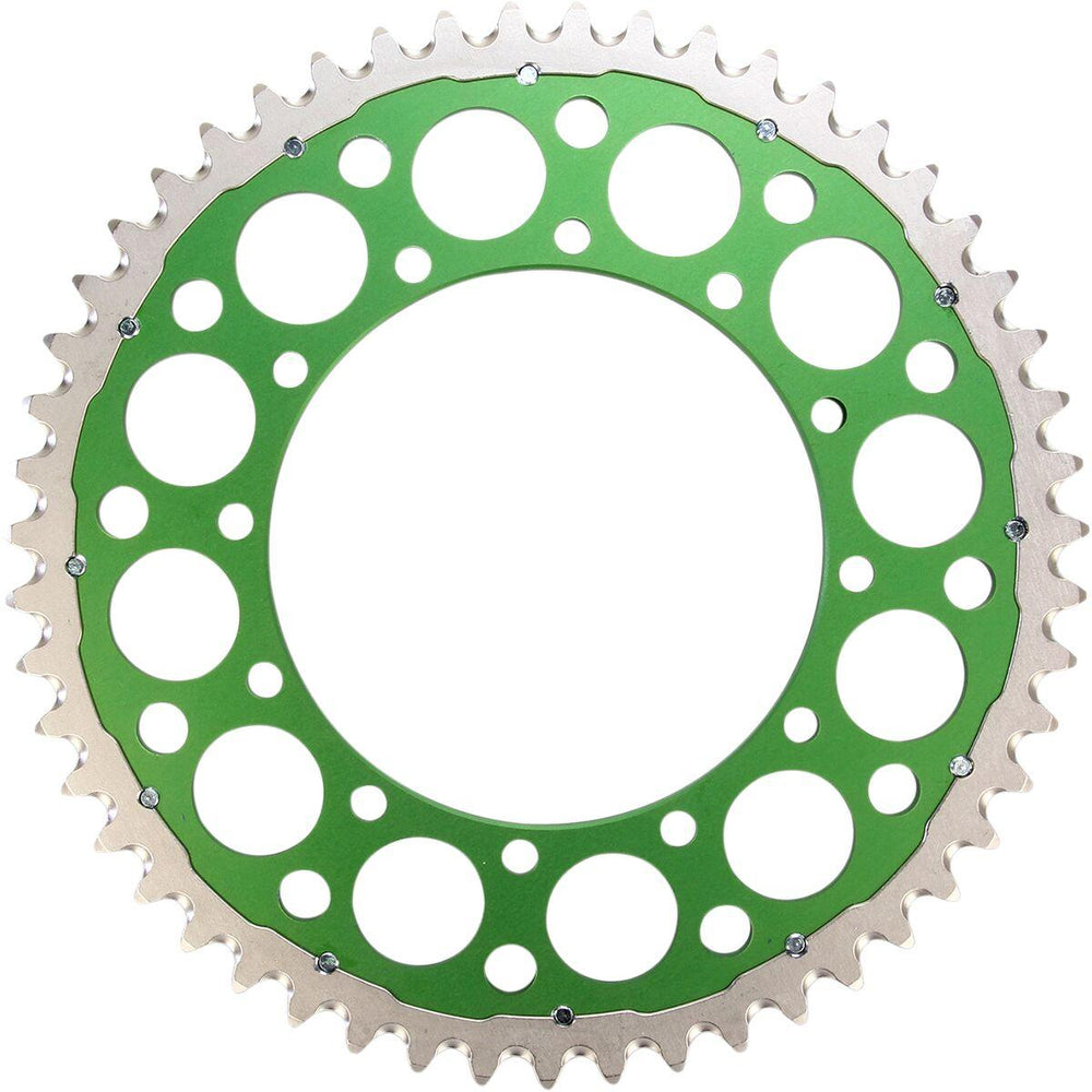 Renthal Twinring Sprocket For Kawasaki KDX250 1983-1994 Rear 51T - Green