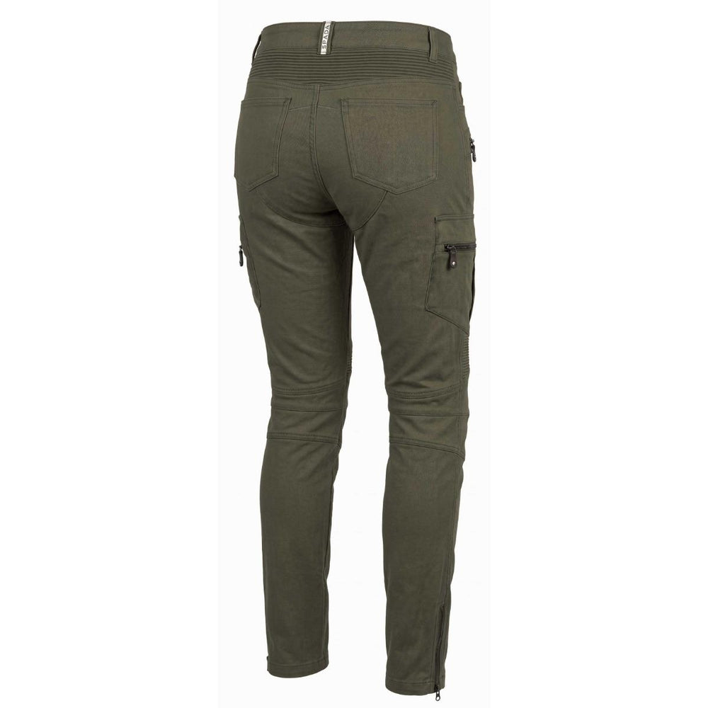 Spada Glide Ladies Utllity Motorcycle Trousers - Olive Green (Leg - L32)