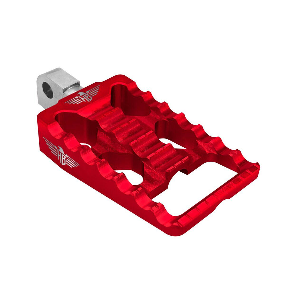 Heinz Bikes Foot Pegs For Harley Davidson FLDE1750 2018-2020 Rear - Red