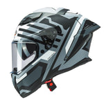 Caberg Drift Evo II Horizon Matt Grey Black White Full Face Motorcycle Helmet