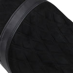 Drag Specialties Low Profile Touring Seat For Harley Davidson FLHR 1584 2008-2011 Suede Double Diamond - Black