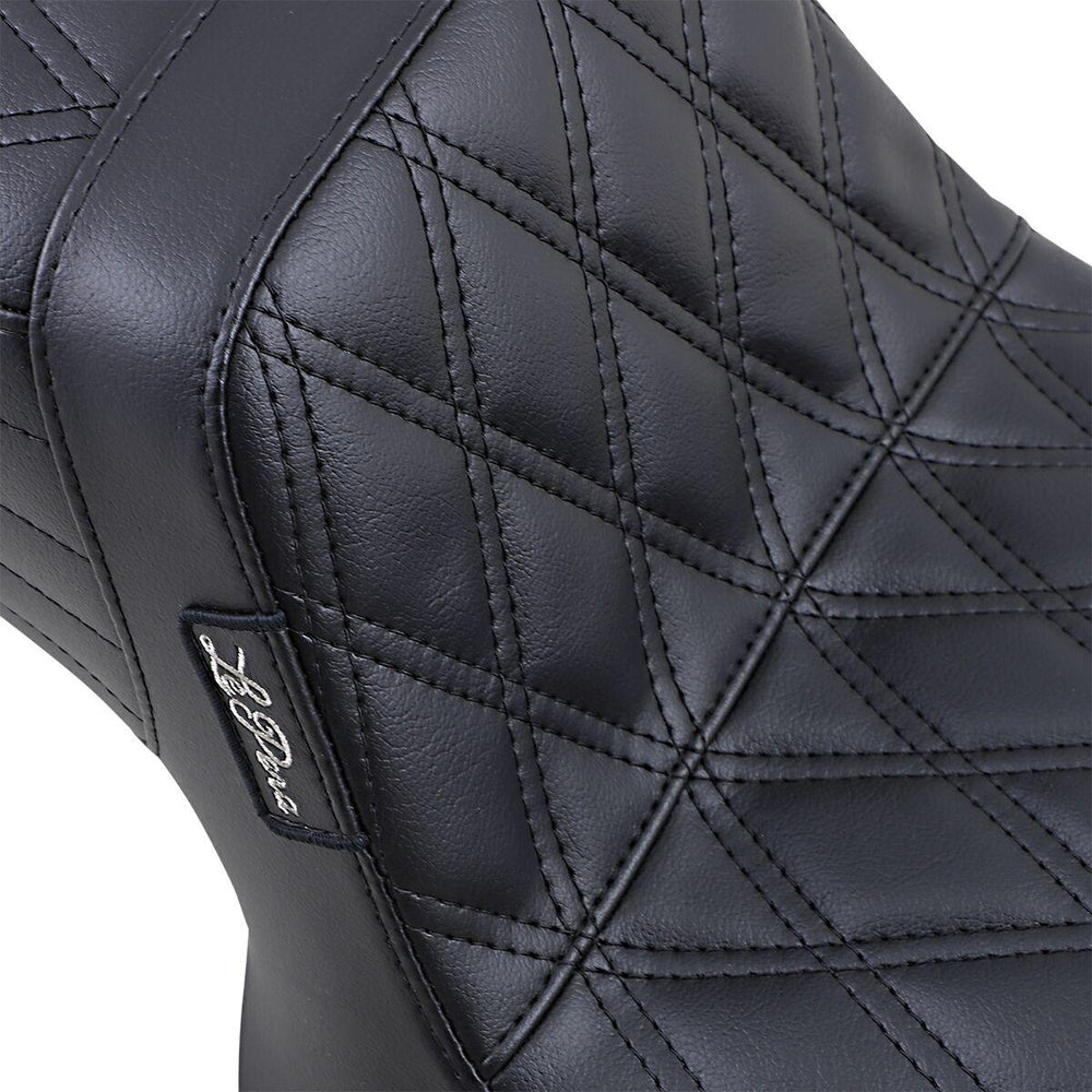 LE Pera Tailwhip Seat For Harley Davidson FXLR 1340 1987-1994 Double Diamond - Black