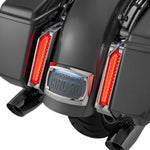 Ciro Filler Panel Tail Lights For Harley Davidson FLHX 1923 ABS 2024-2026 Red Chrome