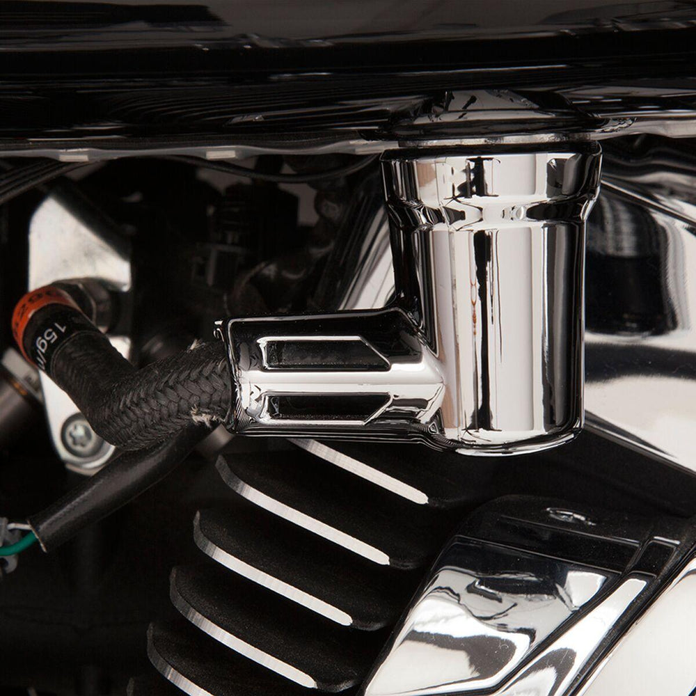 Ciro Fuel Line Fitting Cover For Harley Davidson FLD 1690 2012-2013 - Chrome