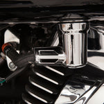 Ciro Fuel Line Fitting Cover For Harley Davidson FLD 1690 2012-2013 - Chrome