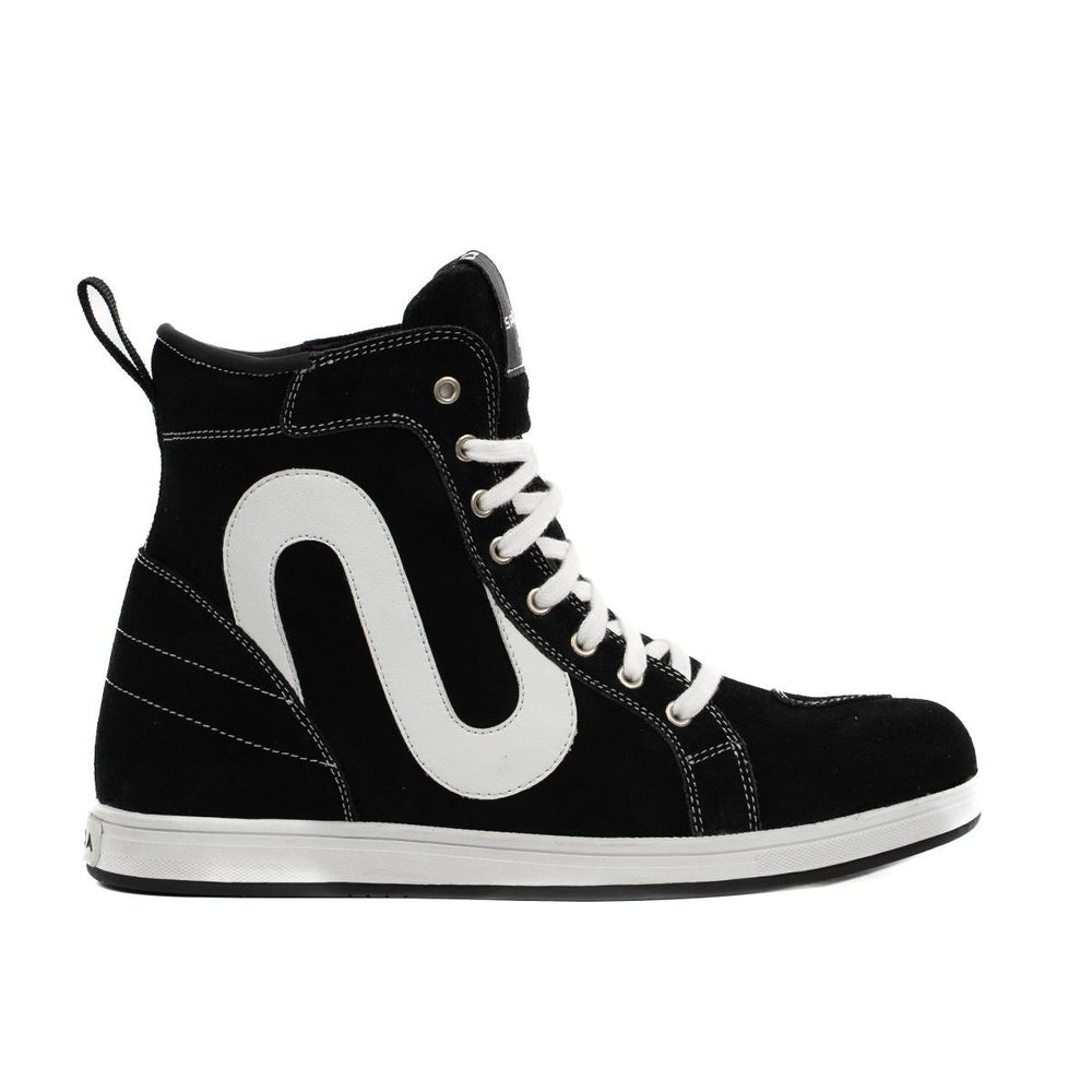 Spada Strider S Waterproof Trainer Style Motorcycle Boots - Black/White