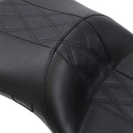 LE Pera Maverick Daddy Long Legs Seat For Harley Davidson FLH 1868 ABS 2021 HR Inlay Double Diamond/Perforated - Black